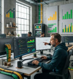 Imagem profissional de blog sobre: "Guia técnico para otimizar a performance de sites profissionais e vender mais". Dire
